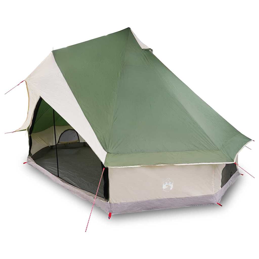 Tipi telt med tak med lagring grønn 400 x 346 x 250 cm taft