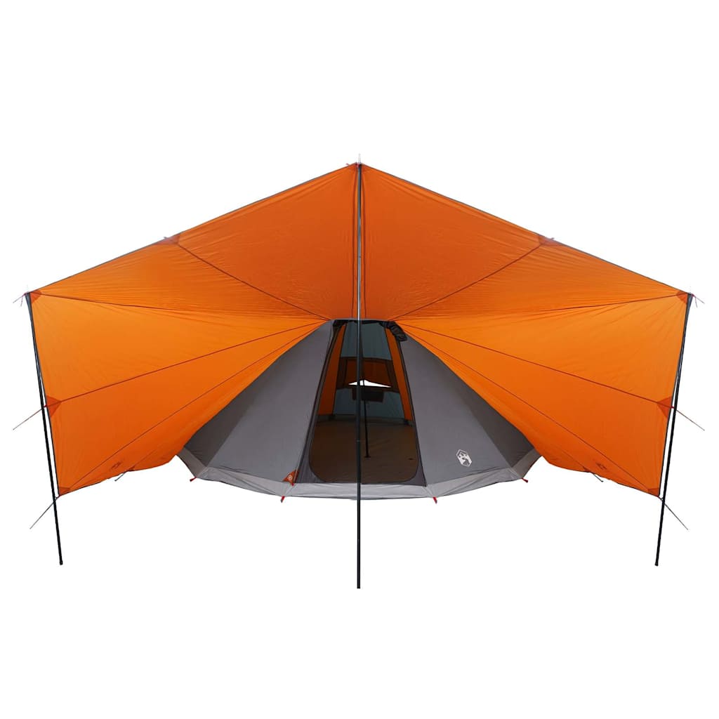 Tipi telt med tak Grå og Oransje 510 x 690 x 330 cm taft
