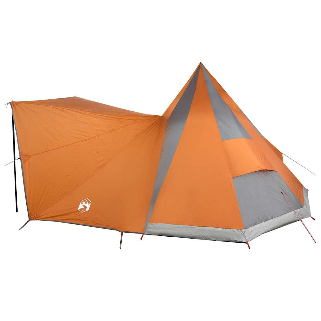 Tipi telt med tak Grå og Oransje 510 x 690 x 330 cm taft