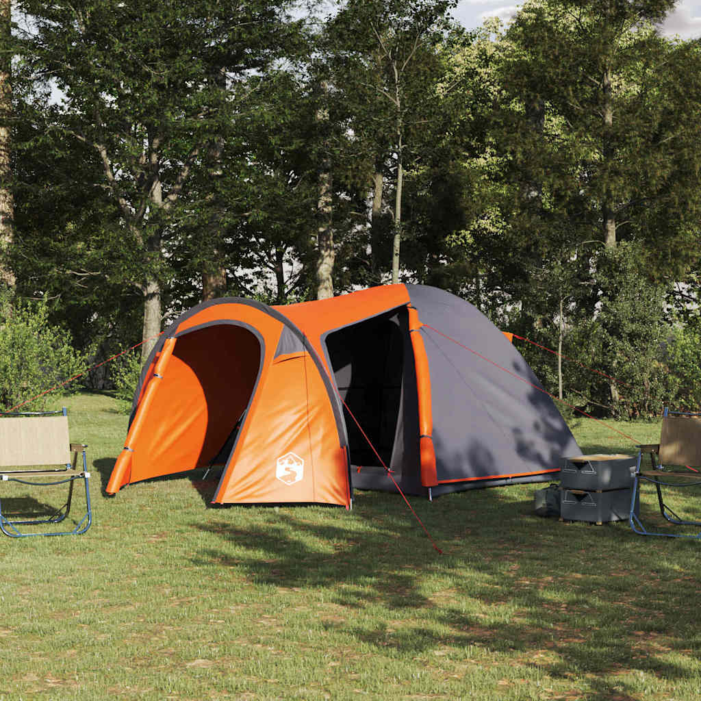 Dometelt Kuppel med tak Grå og Oransje 384 x 254 x 170 cm