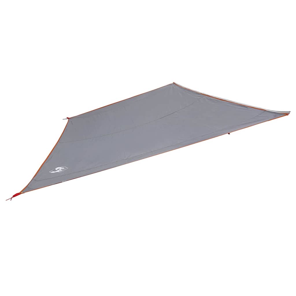 Vannavstøtende tarp person 240 x 350 cm Vanntett Grå og Oransje