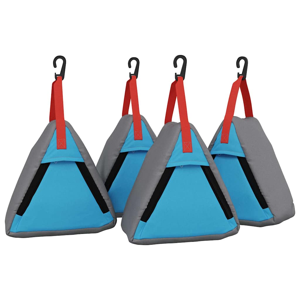 Oppbevaringspose 4 pcs Grå og Blå 24 x 16 x 24 cm oxford