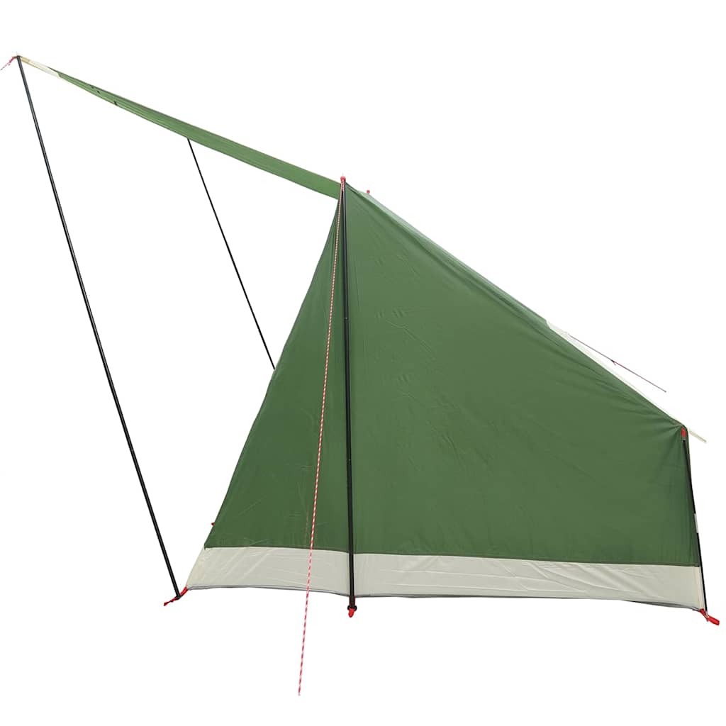Camping Telt med tak med lagring grønn 223 x 163 x 130 cm taft