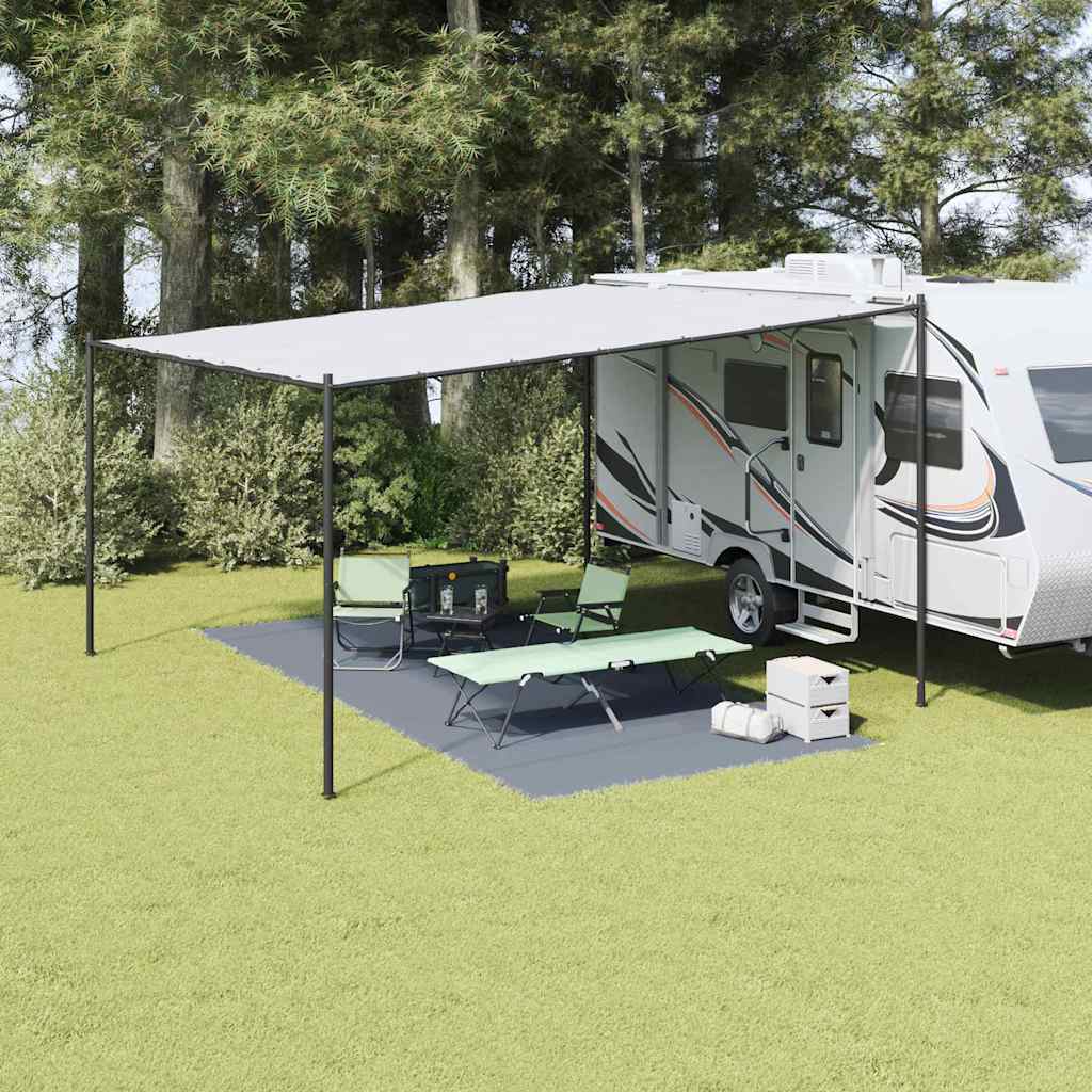 Teppe til telt Blå og grå 550 x 250 cm Polyethylen