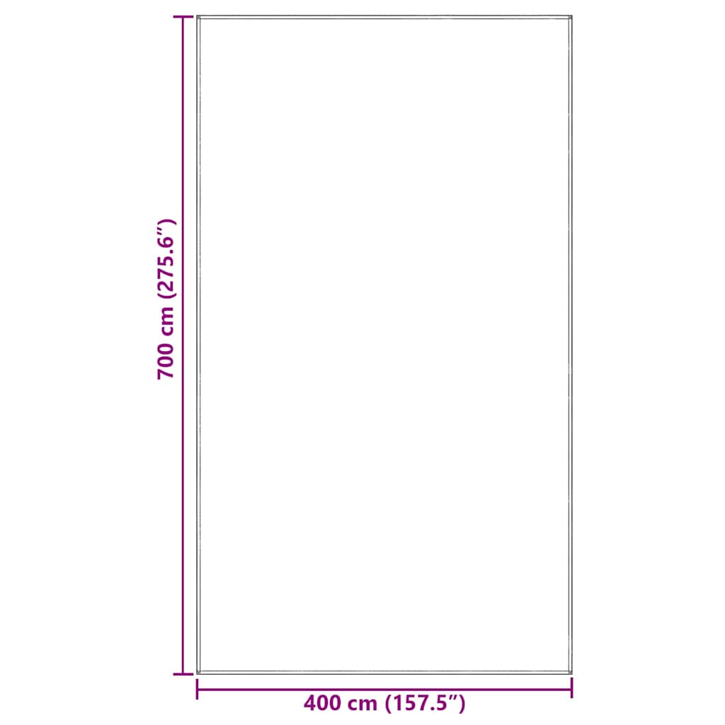 Teppe til telt Blå og grå 700 x 400 cm Polyethylen