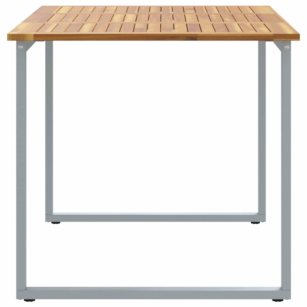 Hagebord Grå 140 x 80 x 75 cm Solid akasietre
