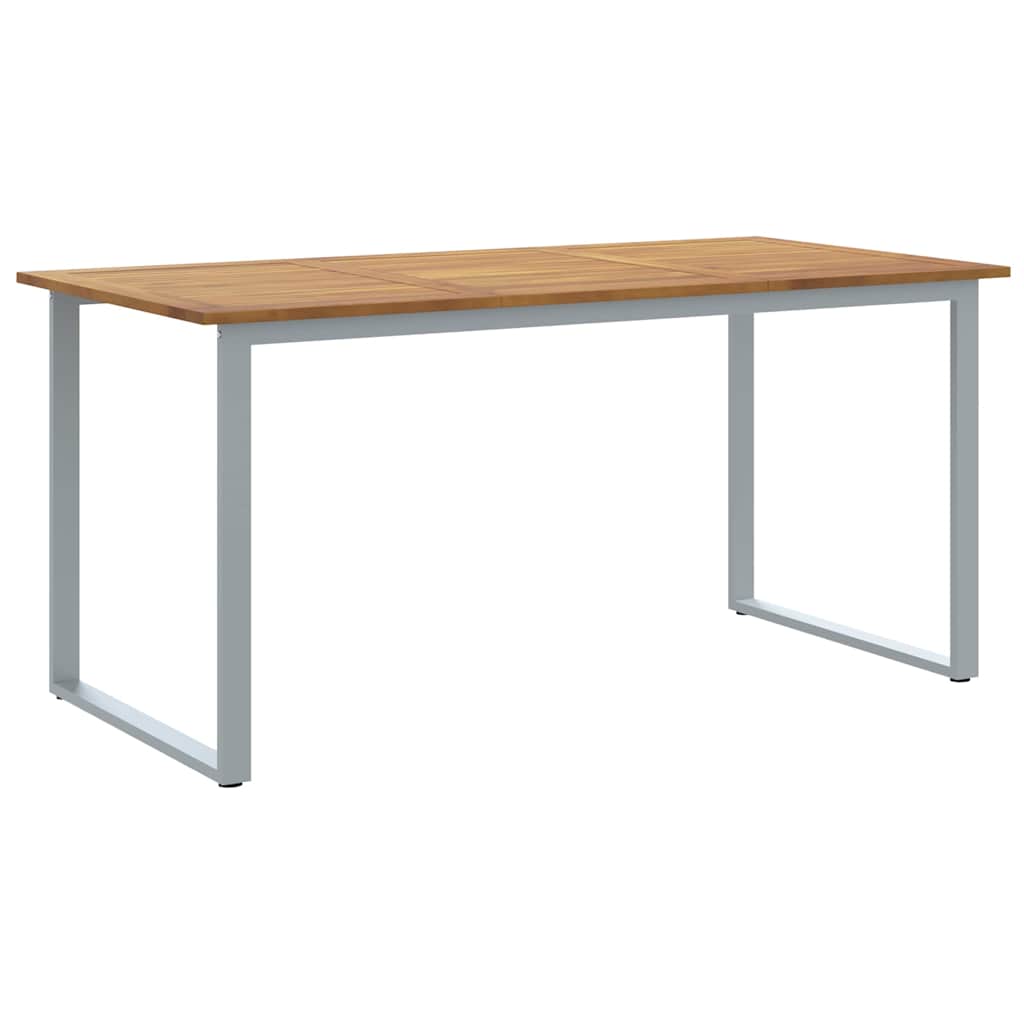 Hagebord Grå 160 x 80 x 75 cm Solid akasietre