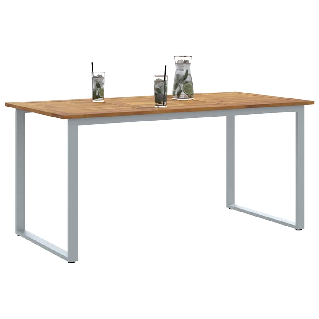 Hagebord Grå 160 x 80 x 75 cm Solid akasietre