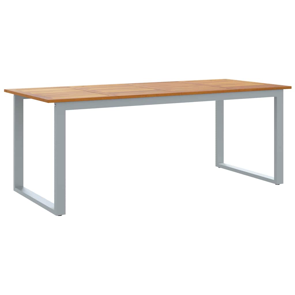Hagebord Grå 200 x 90 x 75 cm Solid akasietre