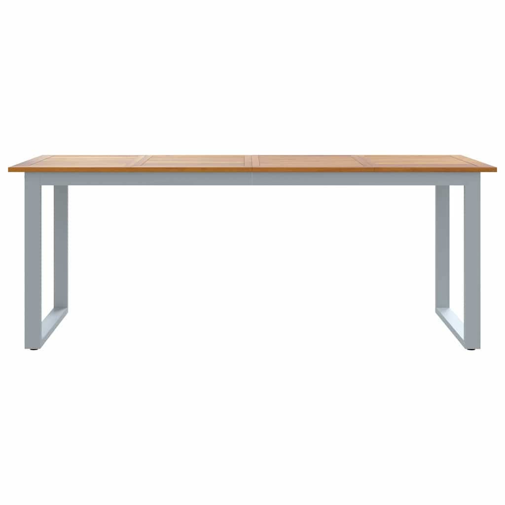 Hagebord Grå 200 x 90 x 75 cm Solid akasietre