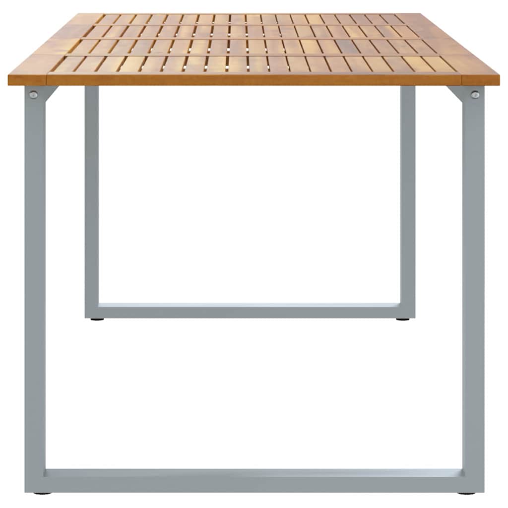 Hagebord Grå 200 x 90 x 75 cm Solid akasietre