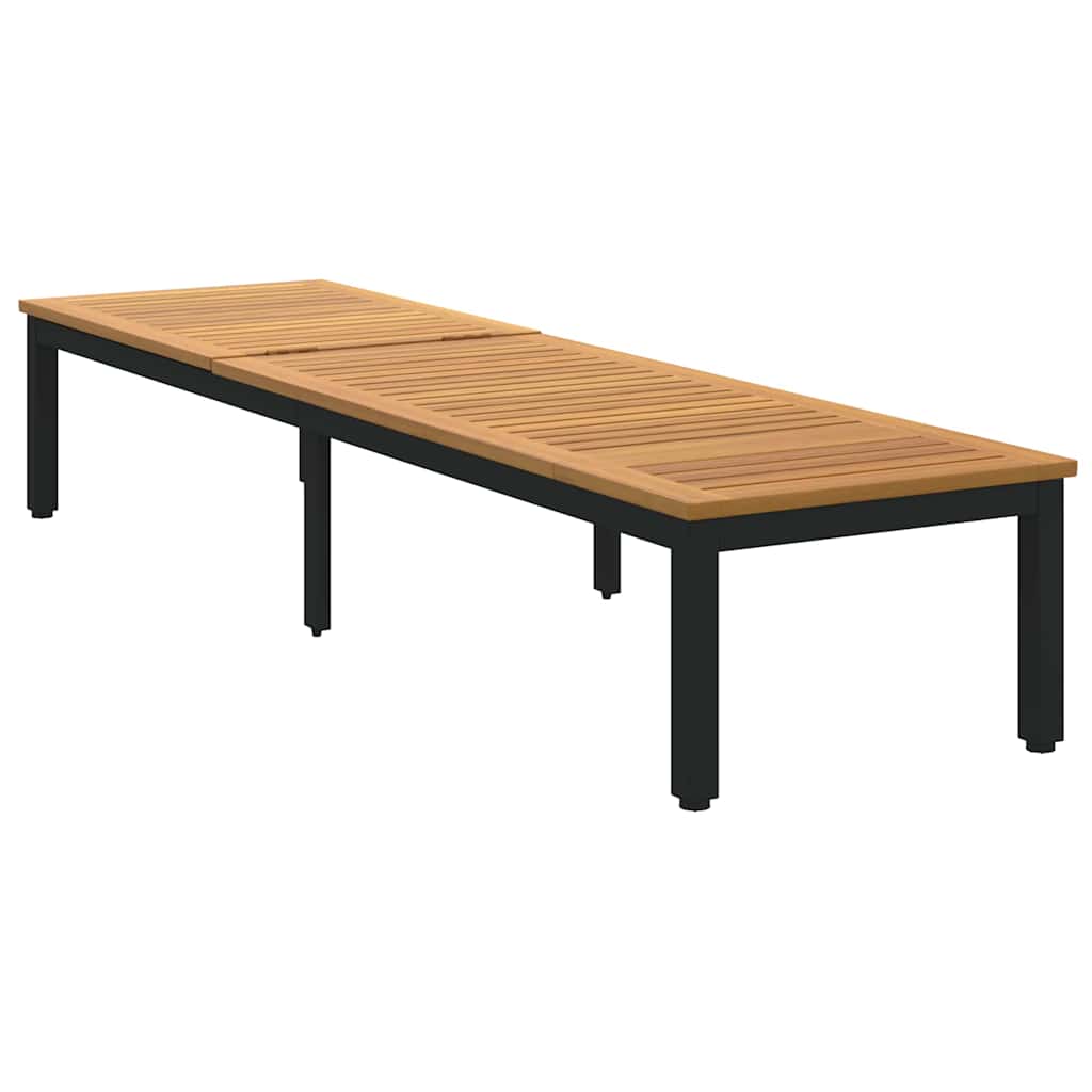 Solseng Svart 200 x 55 x 35 cm Solid akasietre