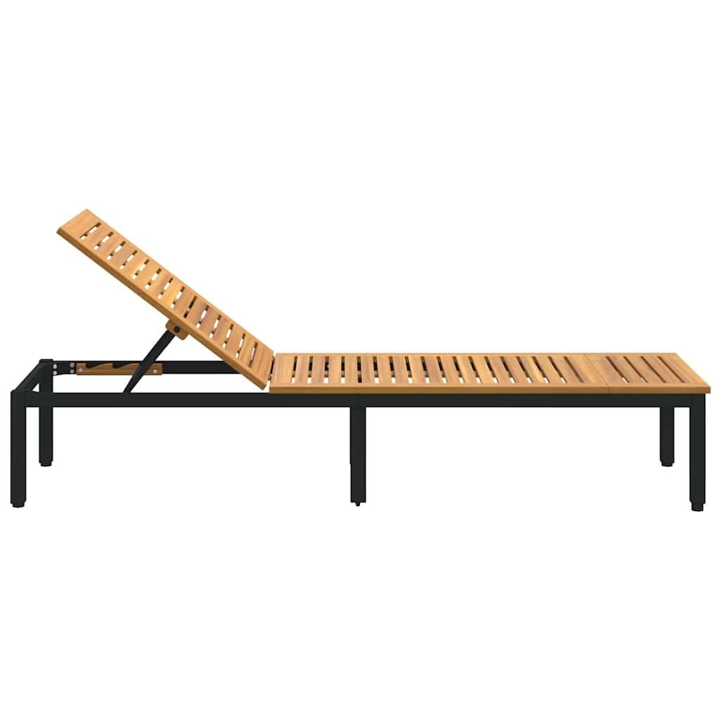 Solseng Svart 200 x 55 x 35 cm Solid akasietre