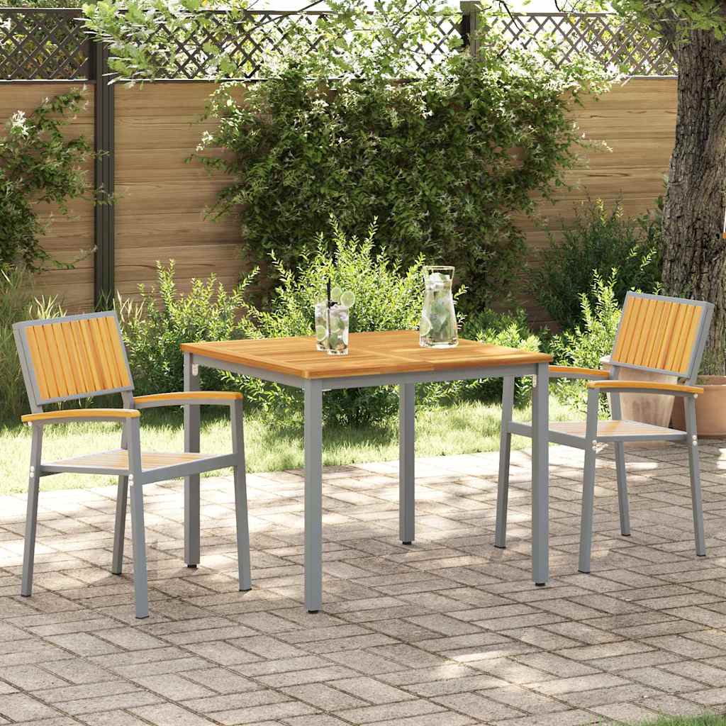 Stablestol 2 pcs Brun 56 x 57 x 87 cm Solid akasietre