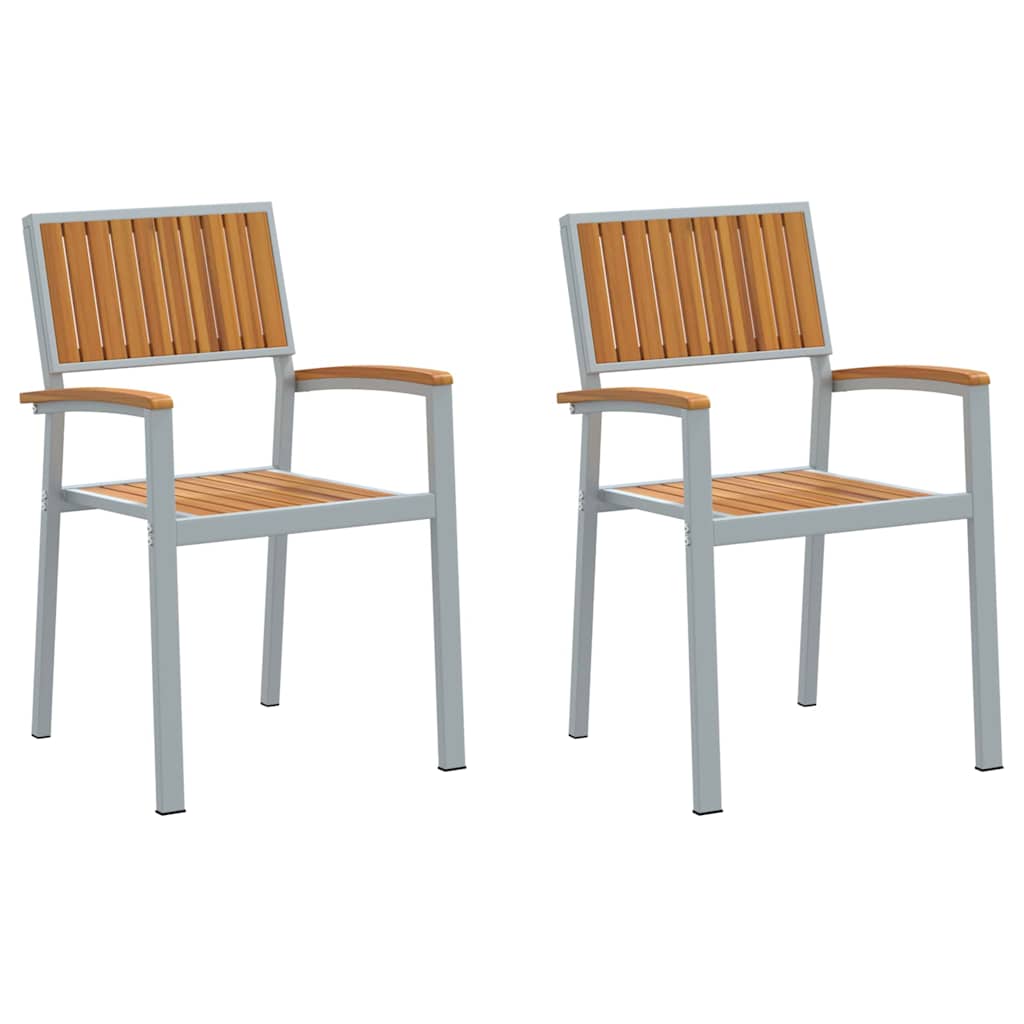 Stablestol 2 pcs Brun 56 x 57 x 87 cm Solid akasietre