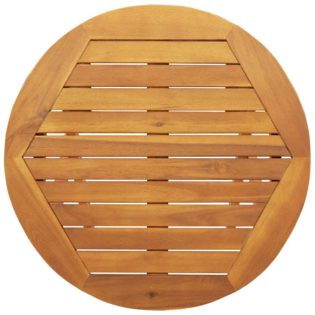 Hage Spisegruppe med pute 3 pcs Olje naturlig Solid akasietre