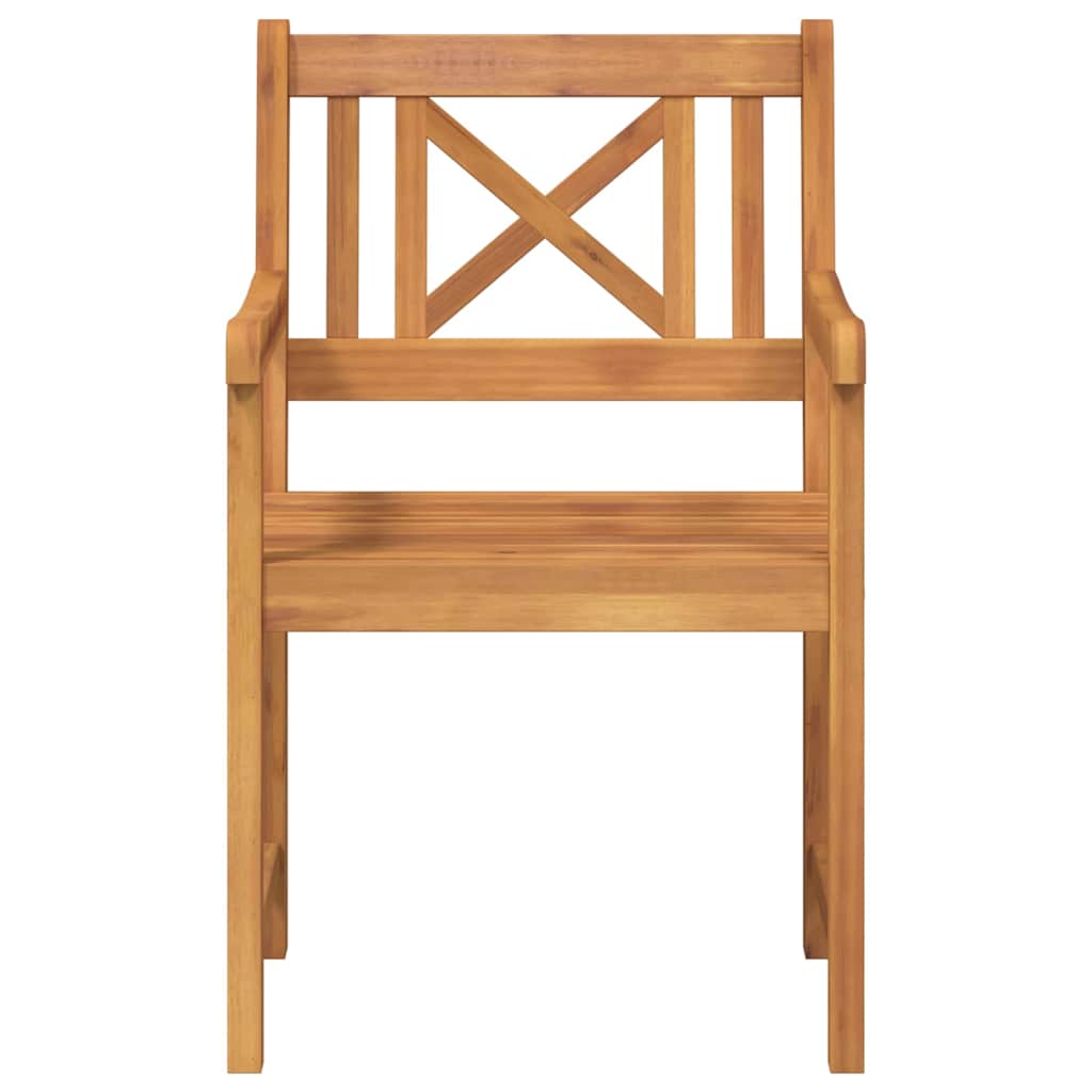 Hagestoler 2 pcs Naturlig Solid akasietre