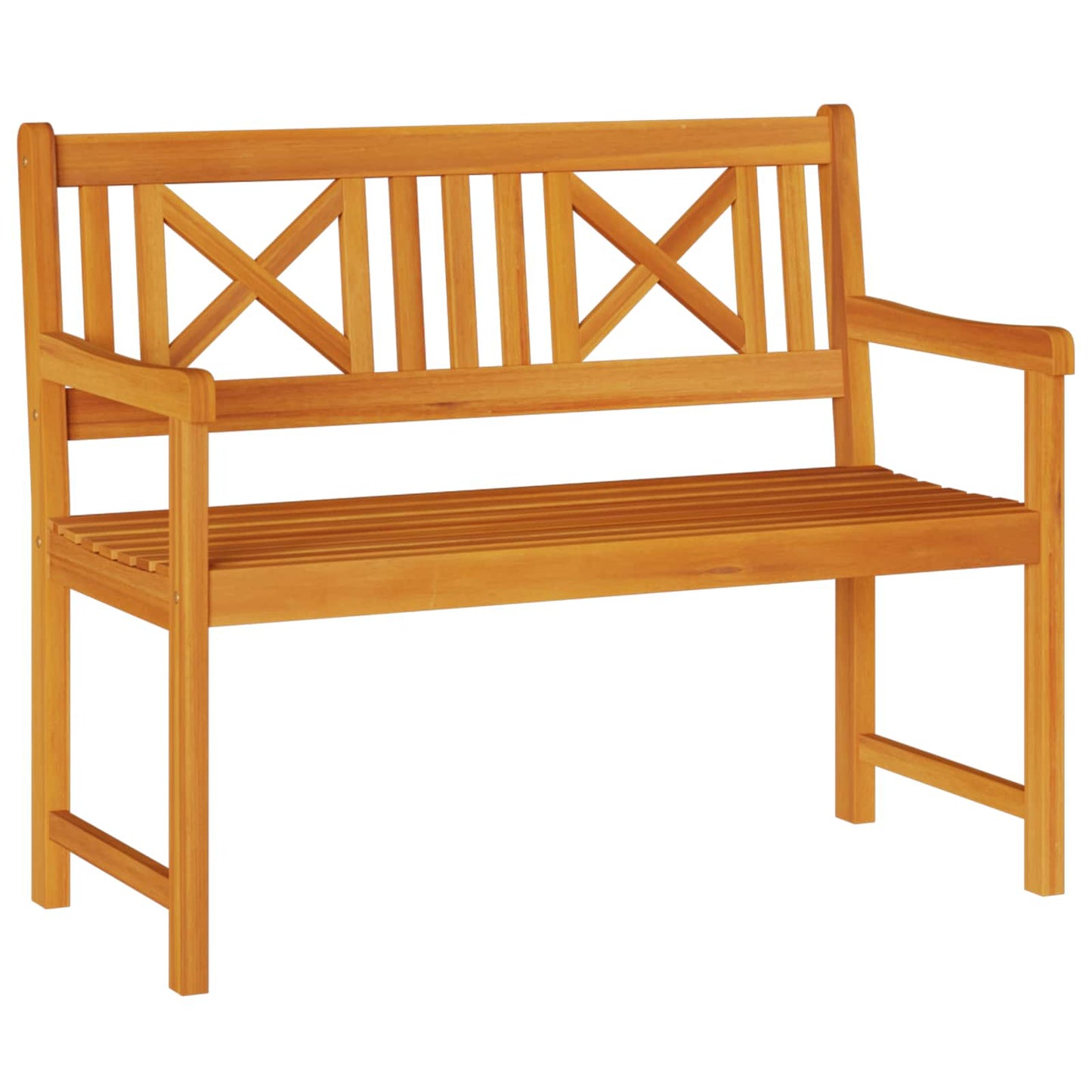 Utendørs benk Naturlig 110 x 56 x 90 cm Solid akasietre
