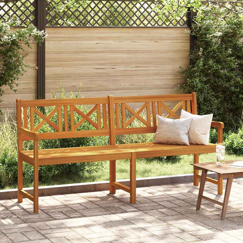 Utendørs benk Naturlig 180 x 56 x 90 cm Solid akasietre