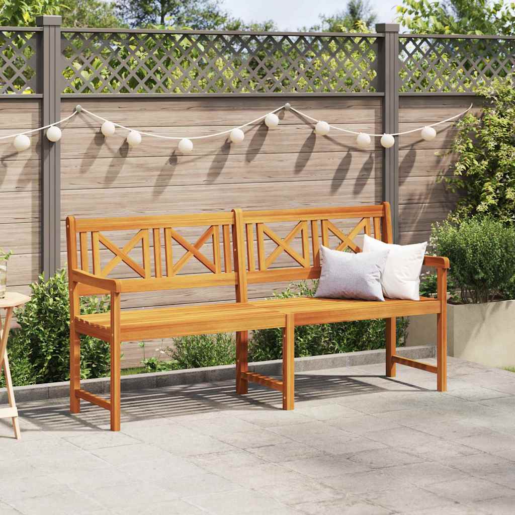 Utendørs benk Naturlig 180 x 56 x 90 cm Solid akasietre