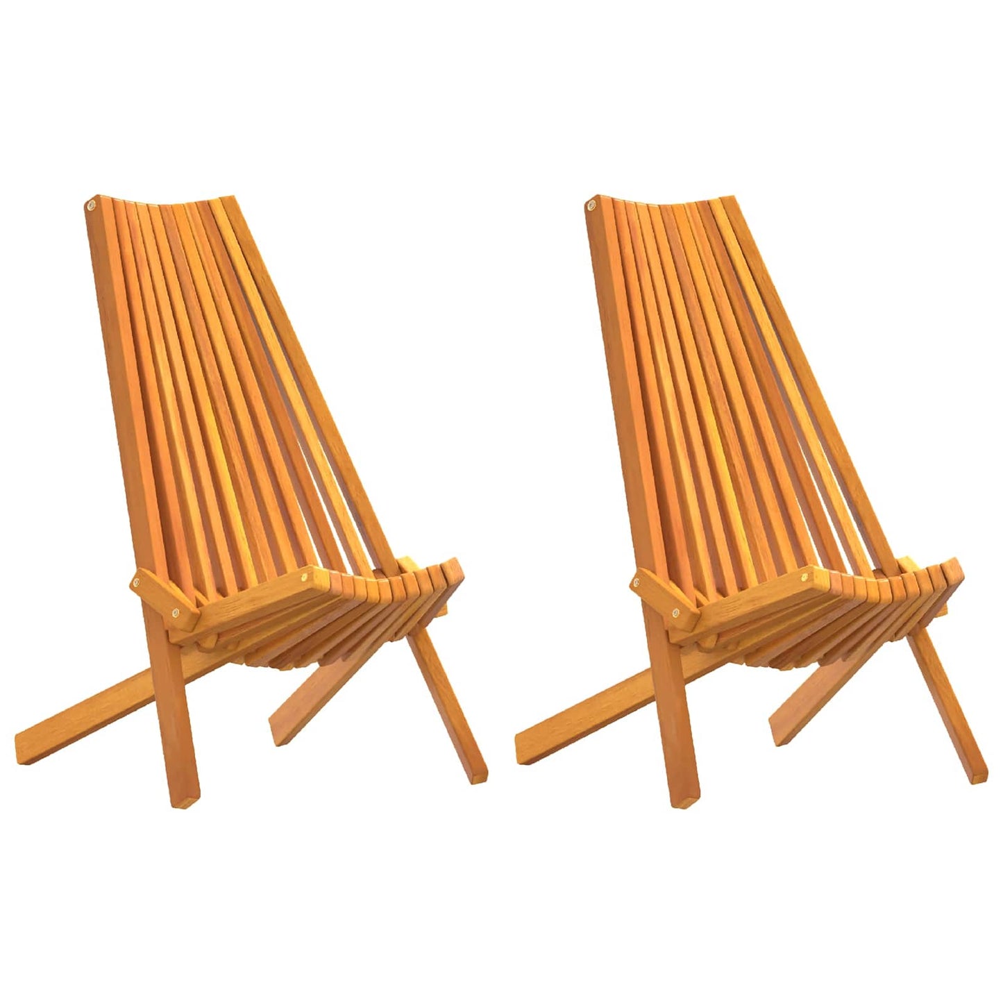 Stol 2 pcs Brun 69 x 56 x 84 cm Solid akasietre