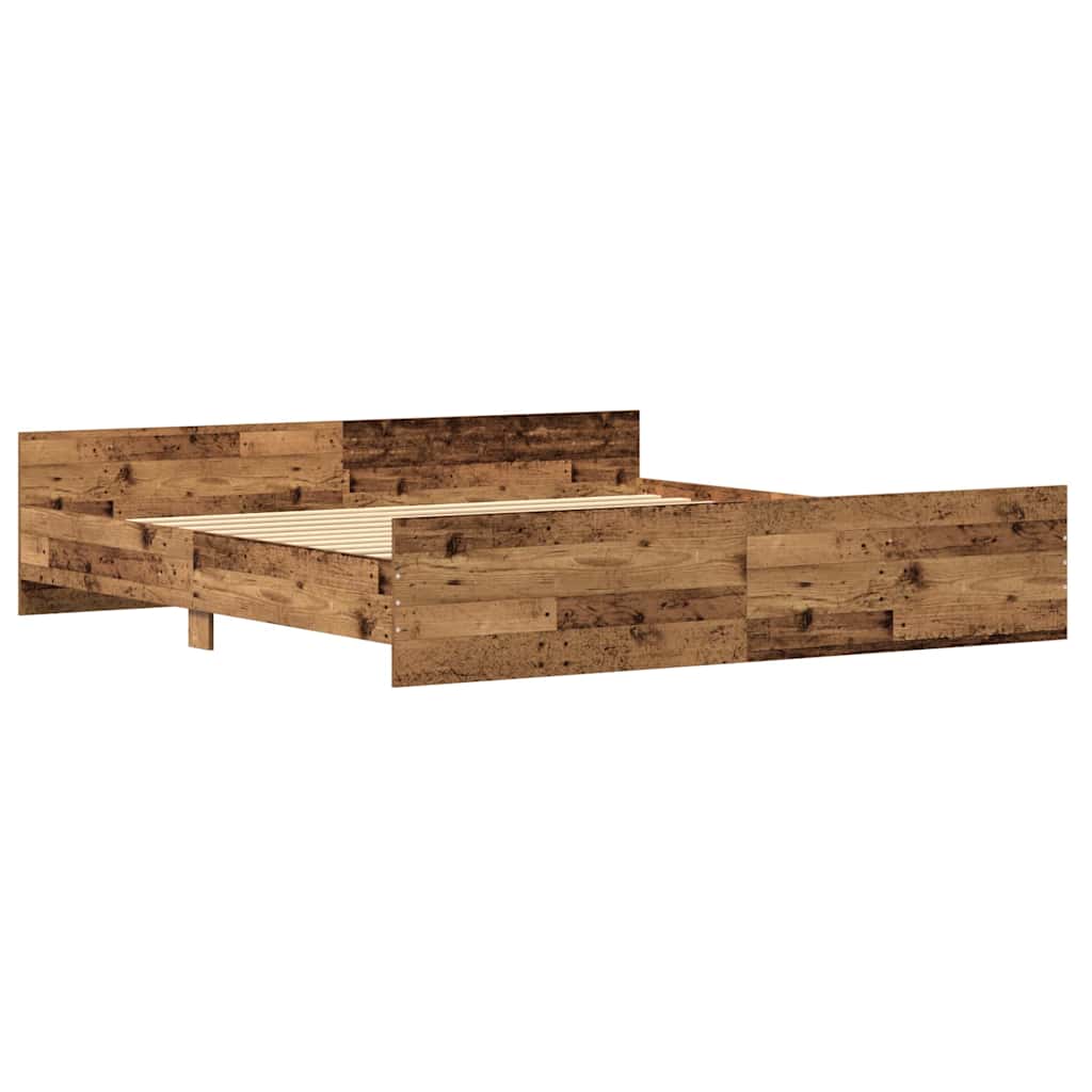 Sengestamme Gamle tre 203 x 203 x 50 cm Konstruert tre