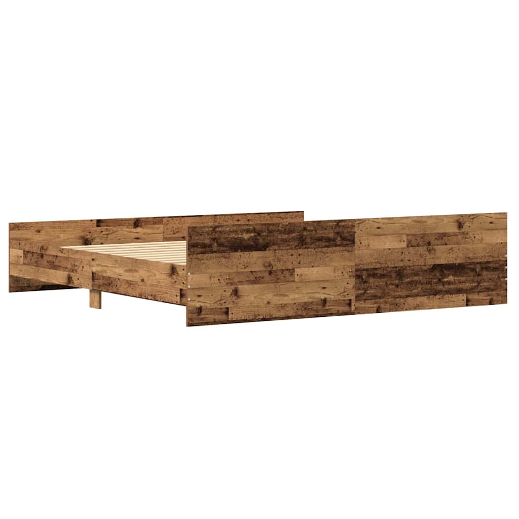 Sengestamme Gamle tre 203 x 203 x 50 cm Konstruert tre
