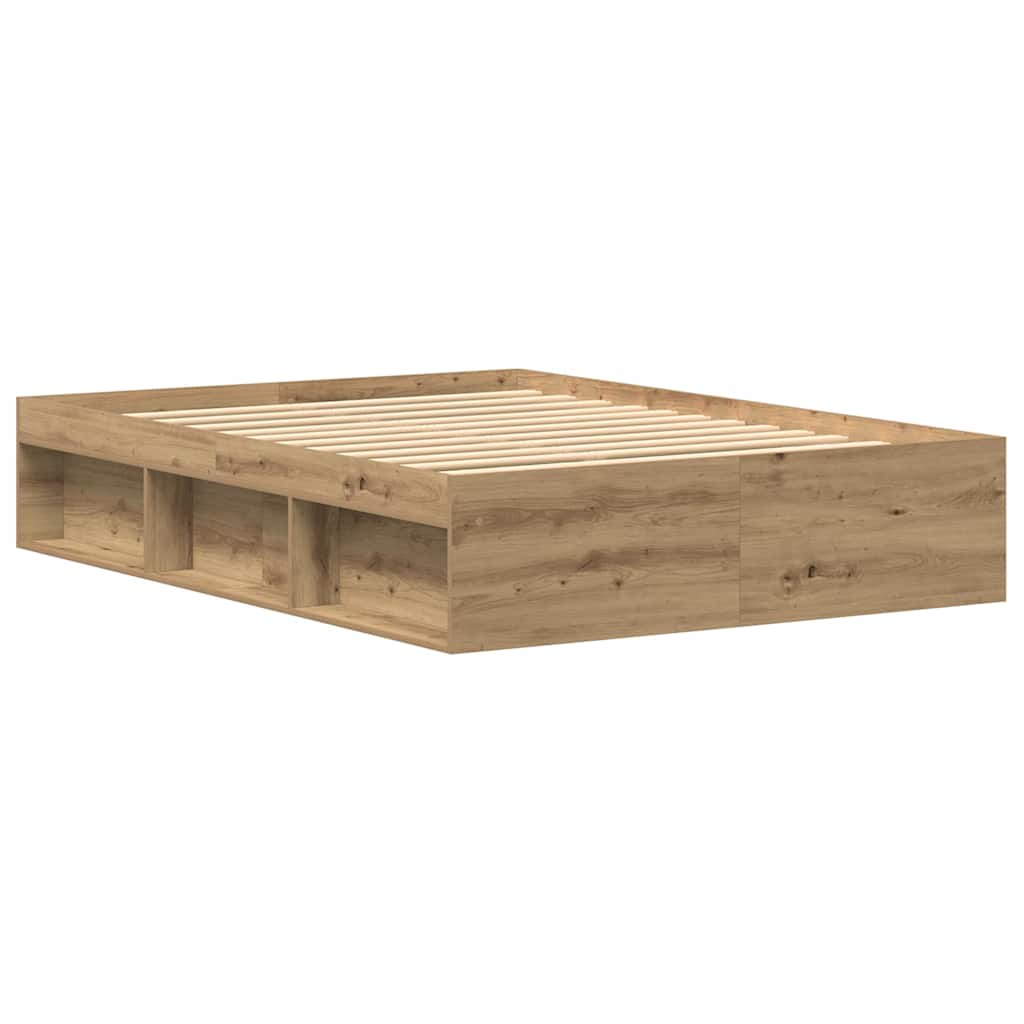 Sengeramme uten madrass artisan eik 135x190 cm konstruert tre