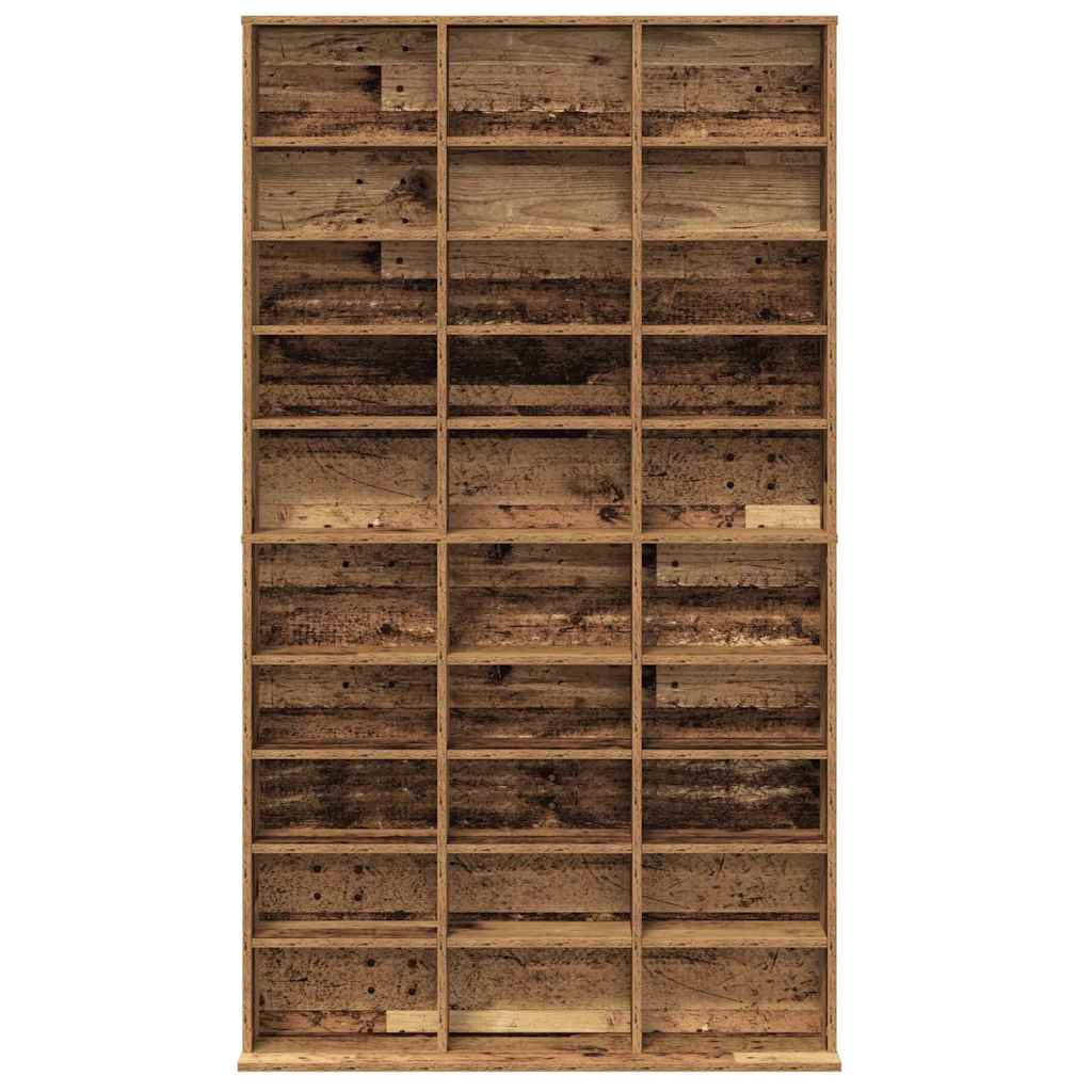 CD skap Gammelt tre 101 x 23 x 177,5 cm Konstruert tre