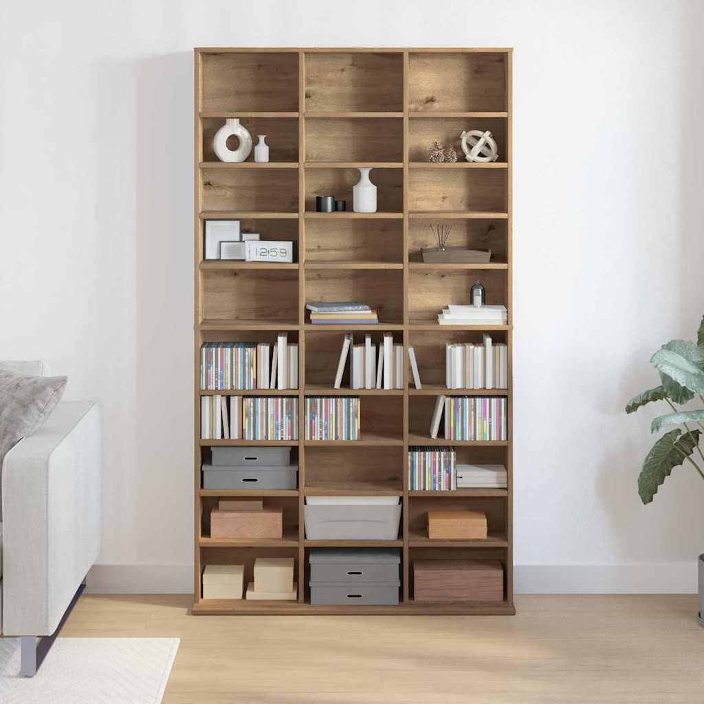 CD skap Artisan Eik 101 x 23 x 177,5 cm Konstruert tre