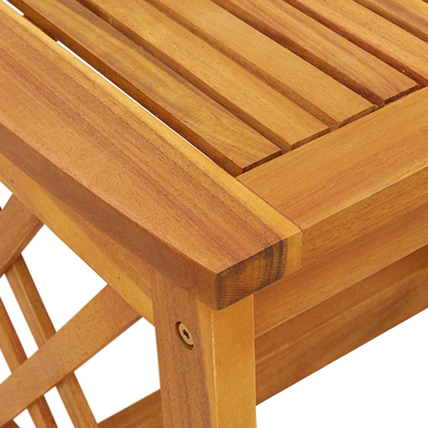 Sidetabell Solid akasietre Olje naturlig 45 x 45 x 50 cm