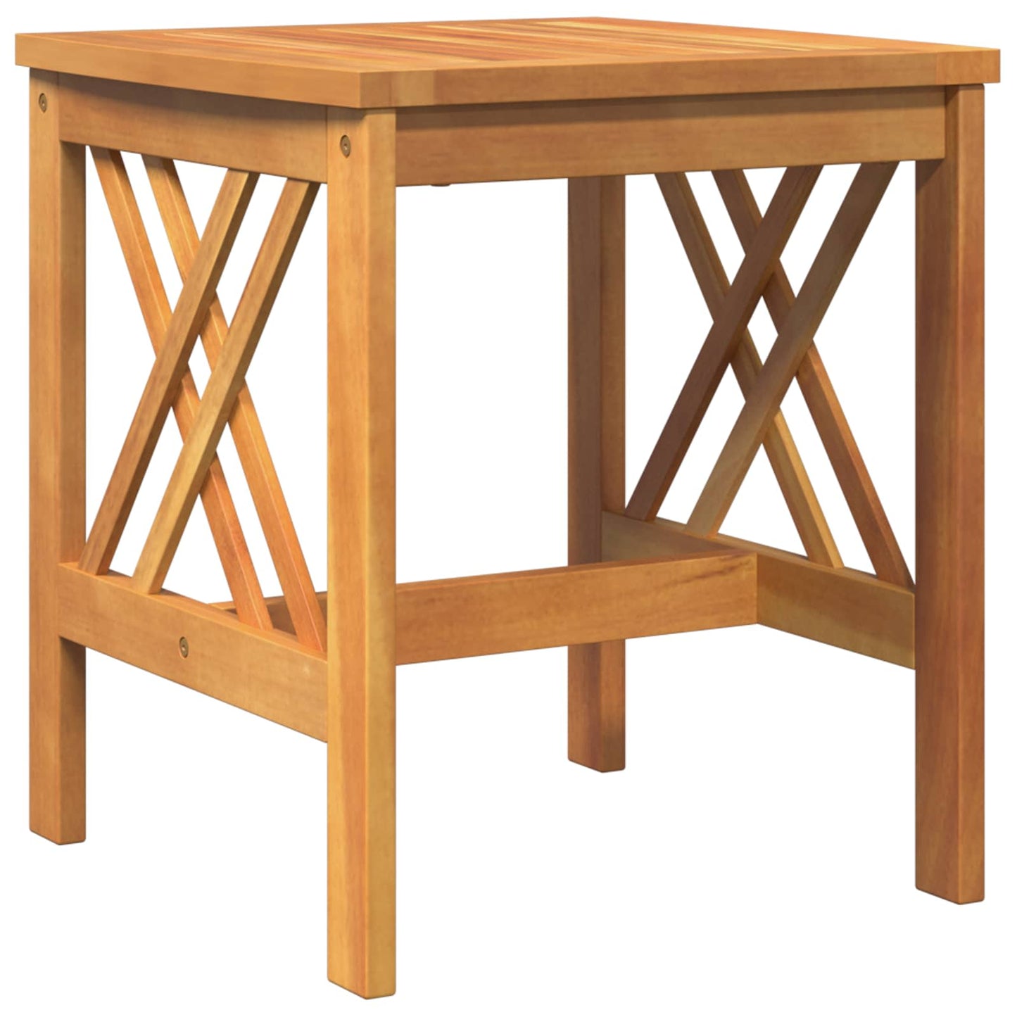 Sidetabell Solid akasietre Olje naturlig 45 x 45 x 50 cm