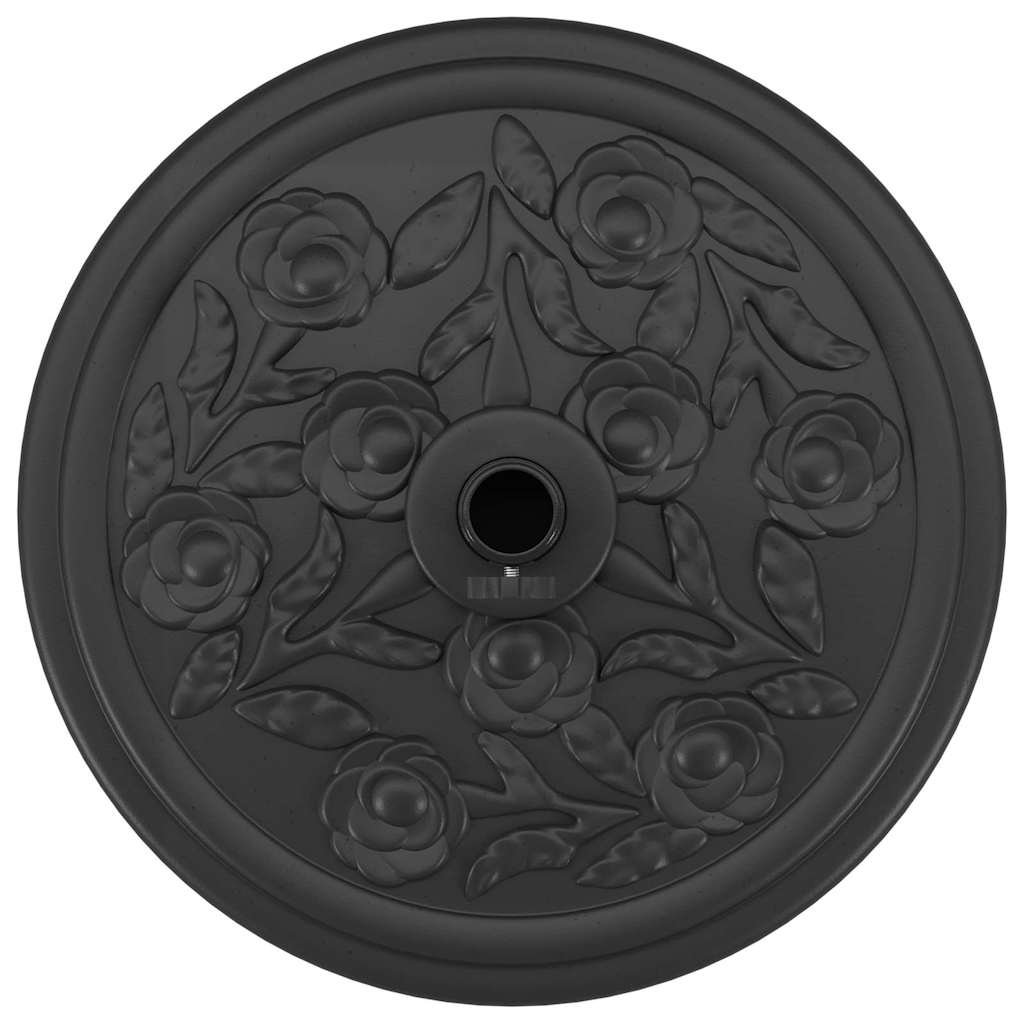 Parasollfot Art Deco Svart Ø 45 x 39,5 cm Jern