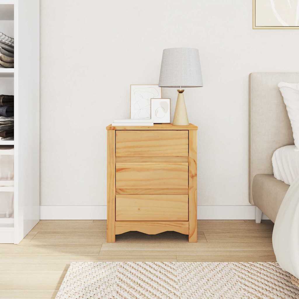 Kaffebord med skuff Drammen Eik 45 x 35 x 56 cm Massiv furu