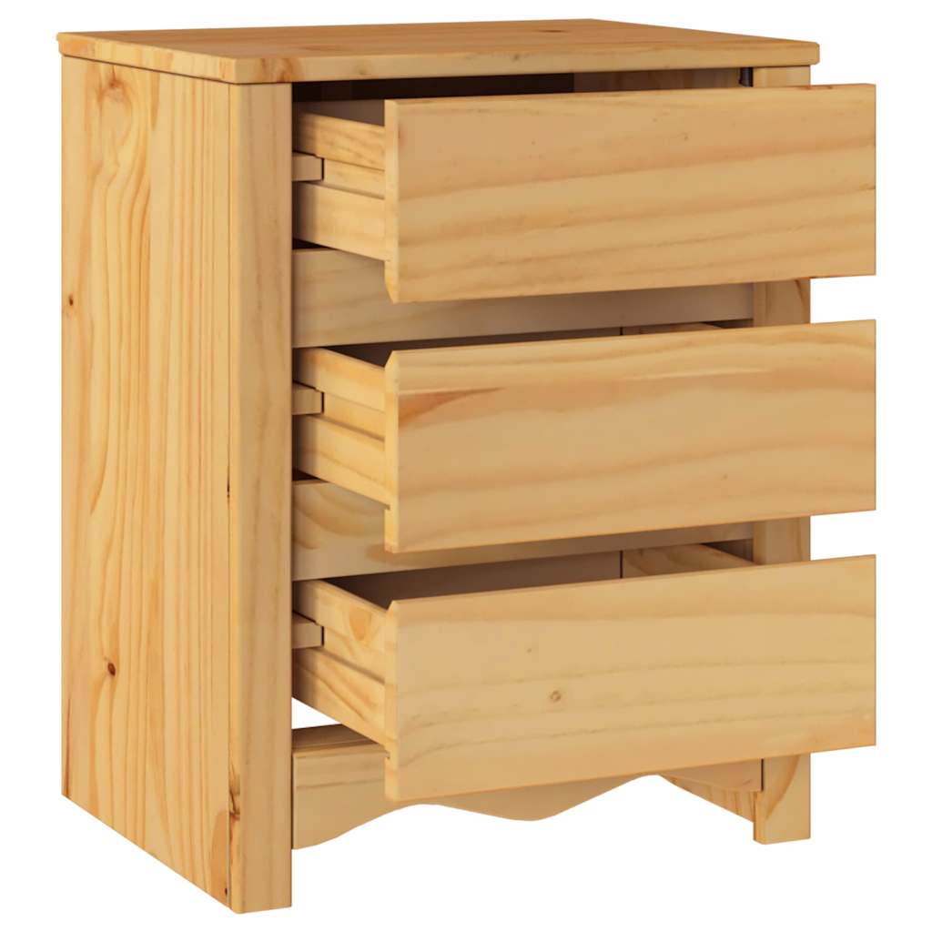 Kaffebord med skuff Drammen Eik 45 x 35 x 56 cm Massiv furu