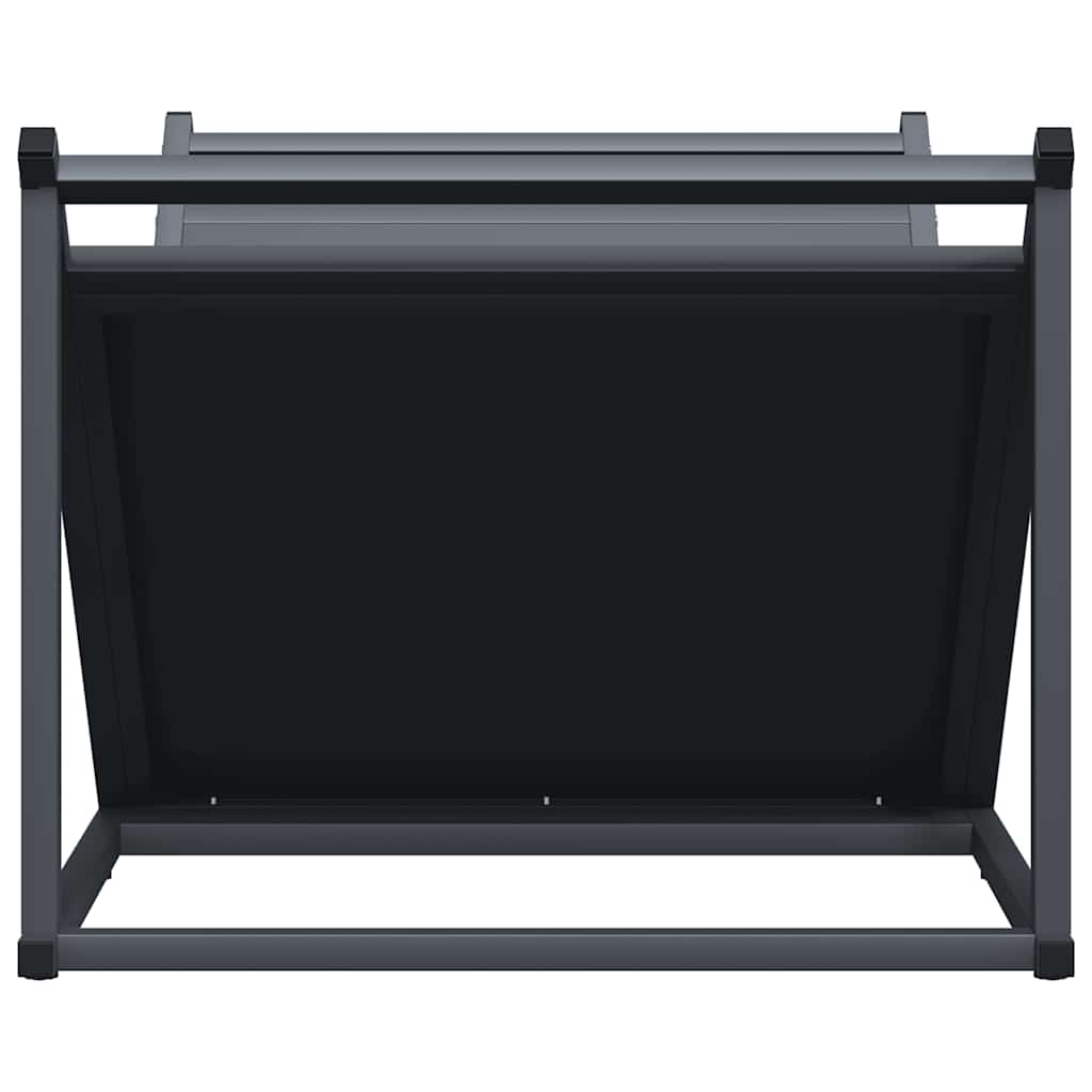Vedstativ antrasitt 70x43x34,5 cm kaldvalset stål