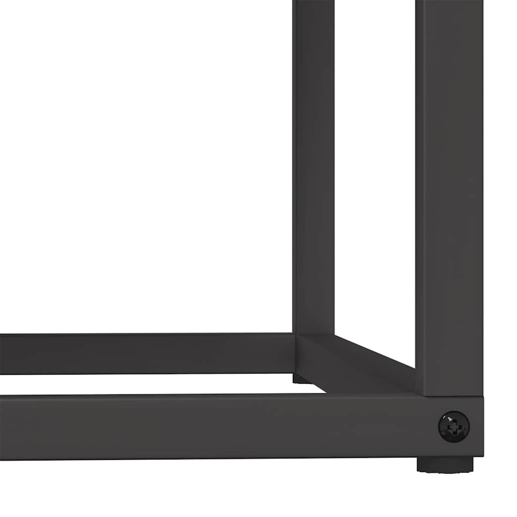 Vedstativ svart 69,5x35x81 cm kaldvalset stål vidaXL