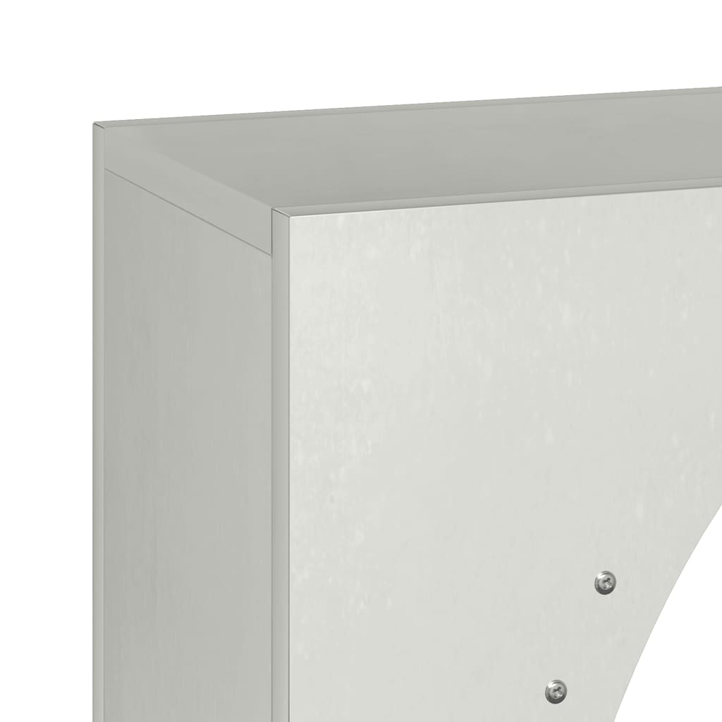 Vedstativ 50x23x100 cm rustfritt stål