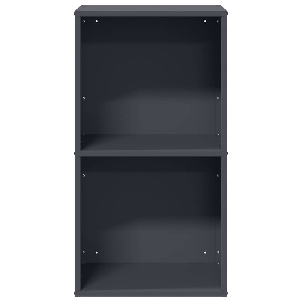 Vedstativ antrasitt 40x30x75 cm kaldvalset stål