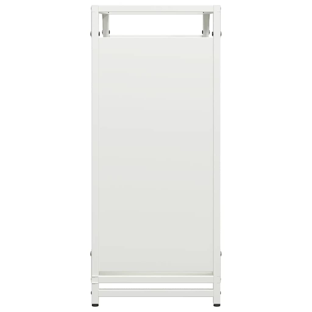 Vedstativ svart 60x28x65 cm kaldvalset stål