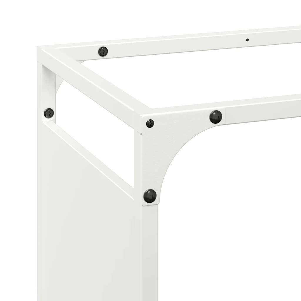 Vedstativ svart 60x28x65 cm kaldvalset stål
