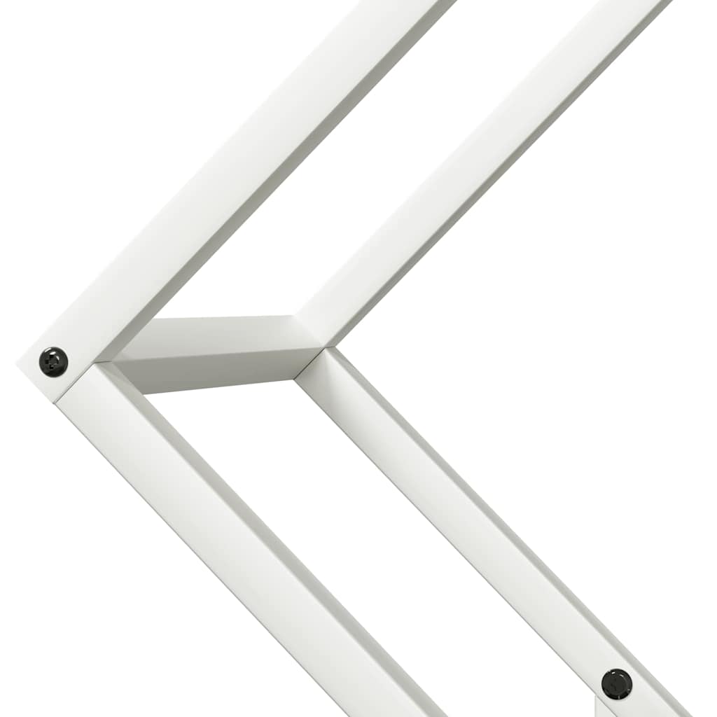 Vedstativ svart 60x25x60 cm kaldvalset stål