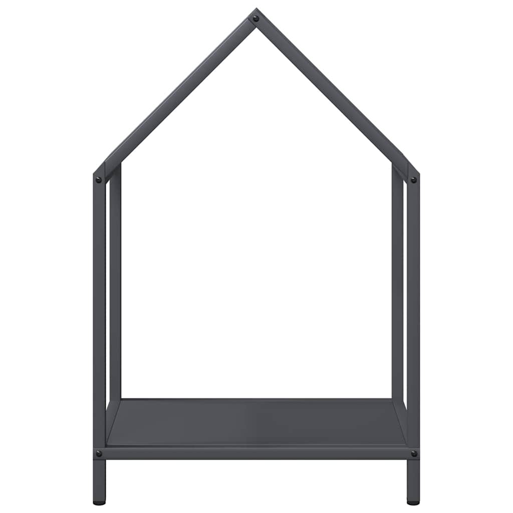 Vedstativ antrasitt 40x25x60 cm kaldvalset stål