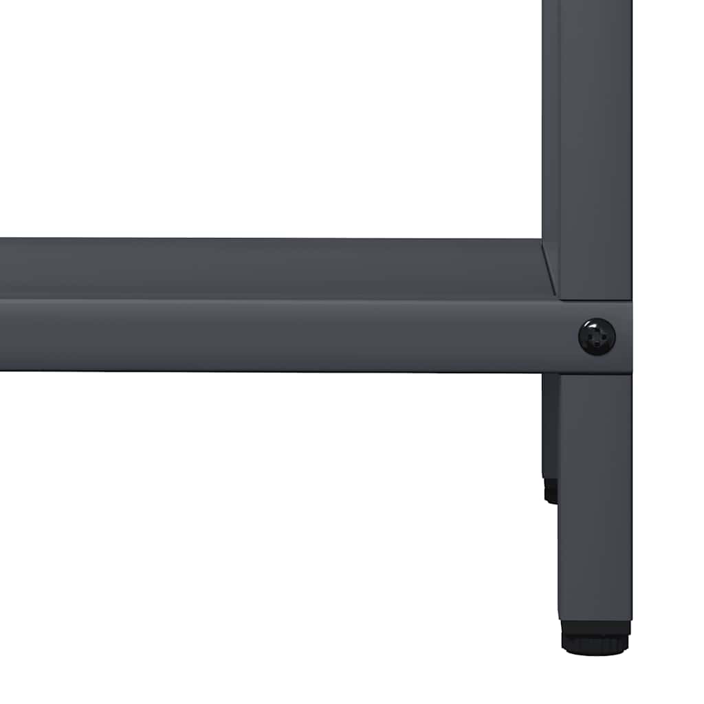 Vedstativ antrasitt 40x25x120 cm kaldvalset stål
