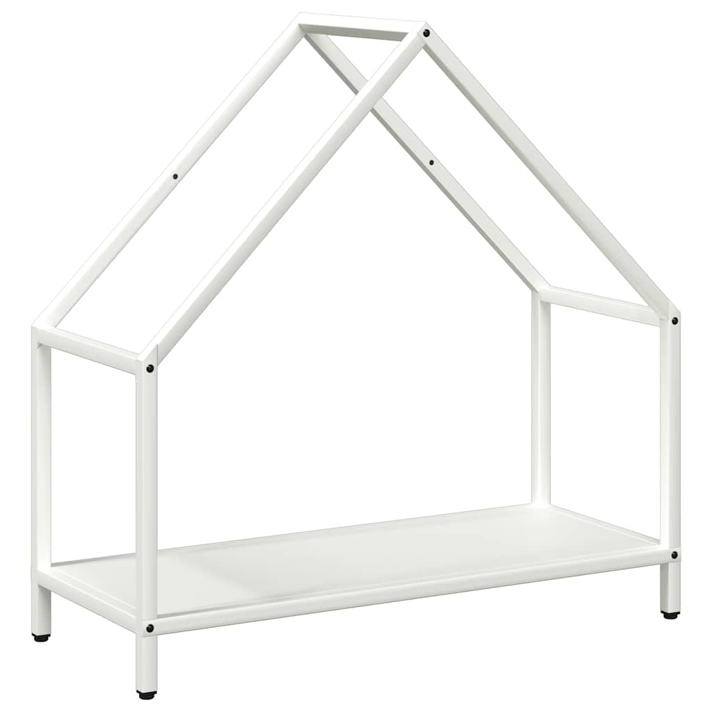 Vedstativ svart 60x25x60 cm kaldvalset stål