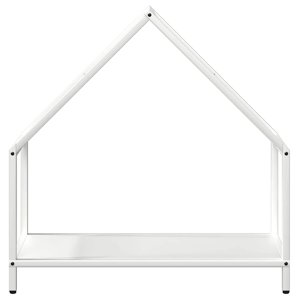 Vedstativ svart 60x25x60 cm kaldvalset stål