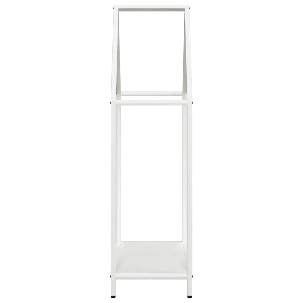 Vedstativ svart 60x25x90 cm kaldvalset stål