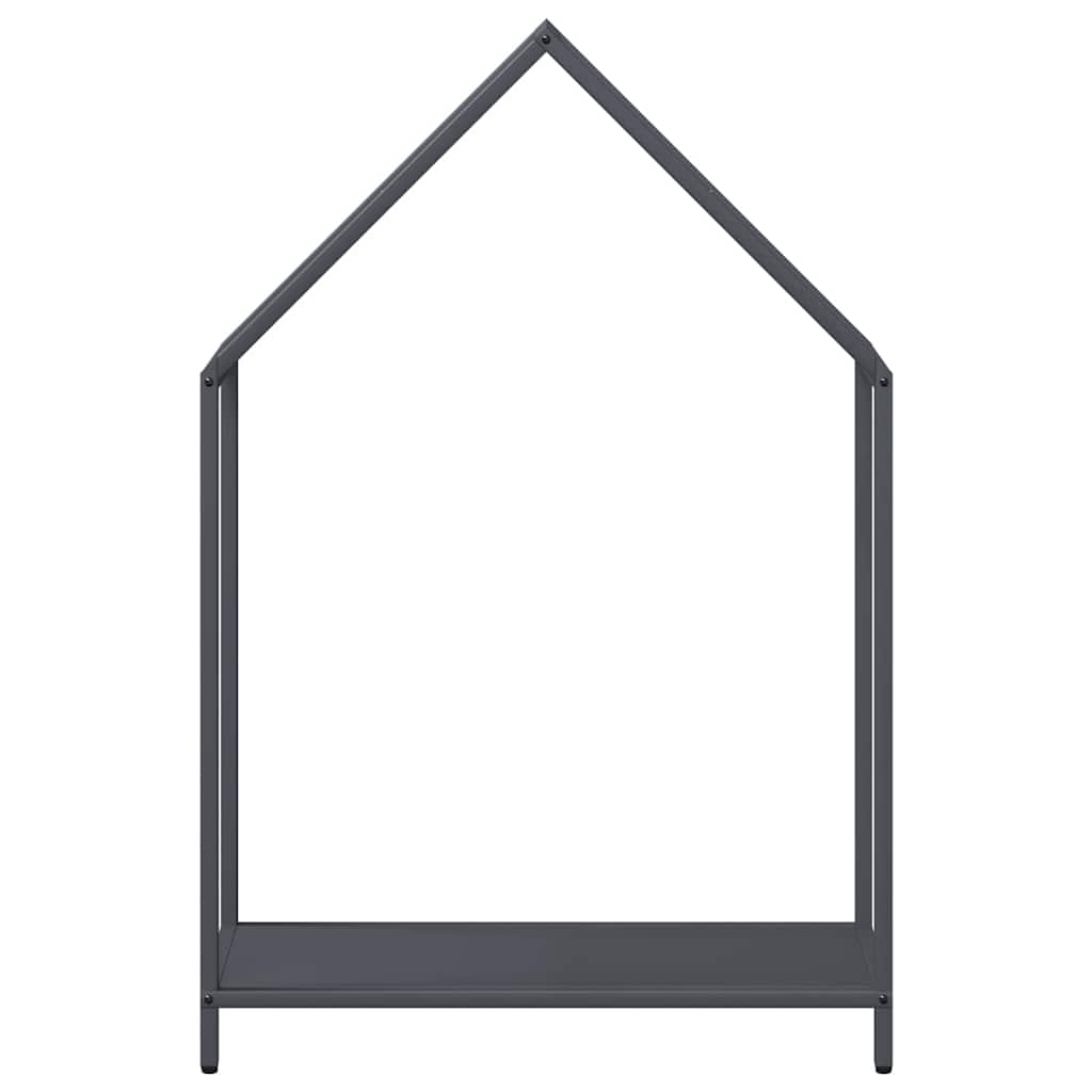 Vedstativ antrasitt 60x25x90 cm kaldvalset stål