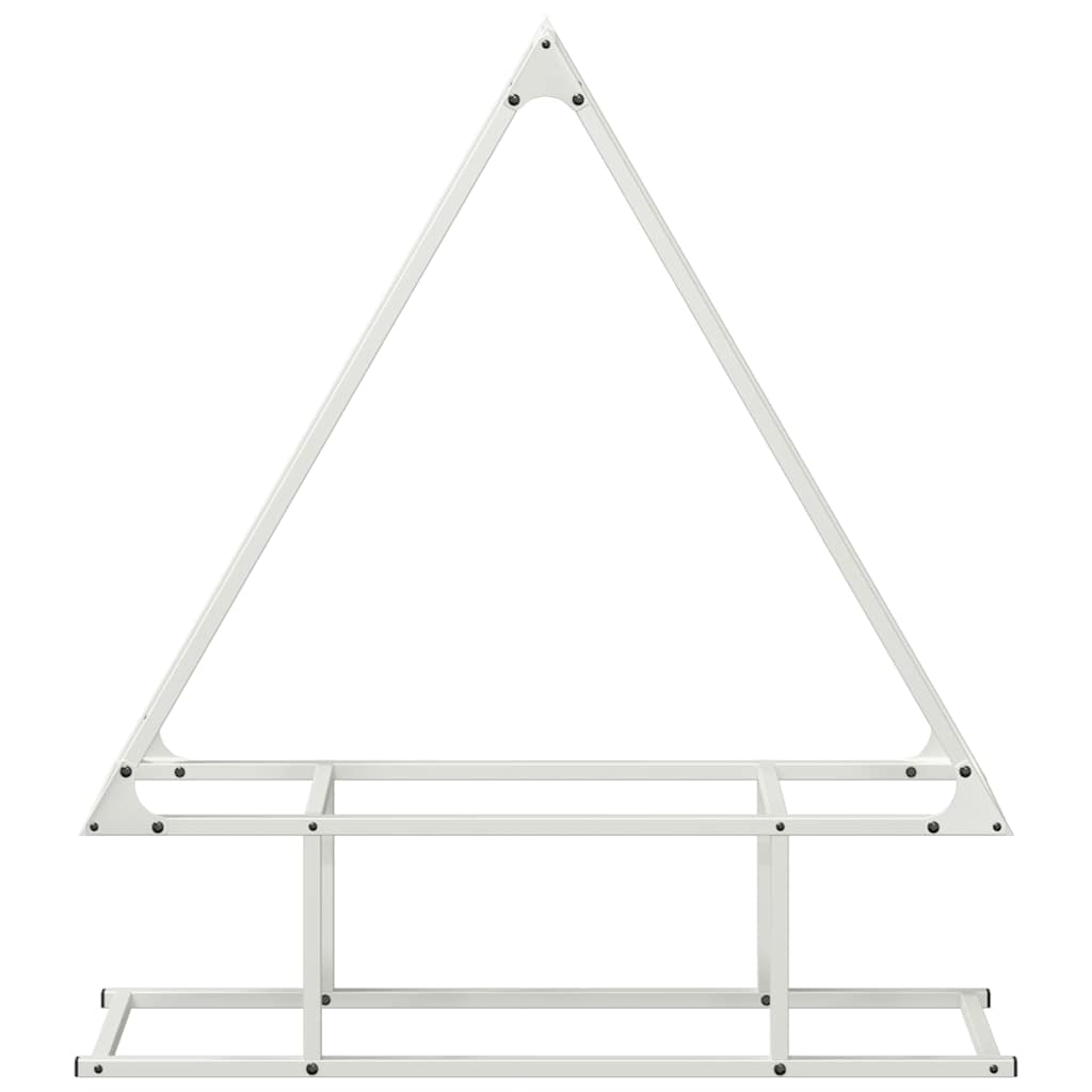 Vedstativ svart 80x25x90 cm kaldvalset stål