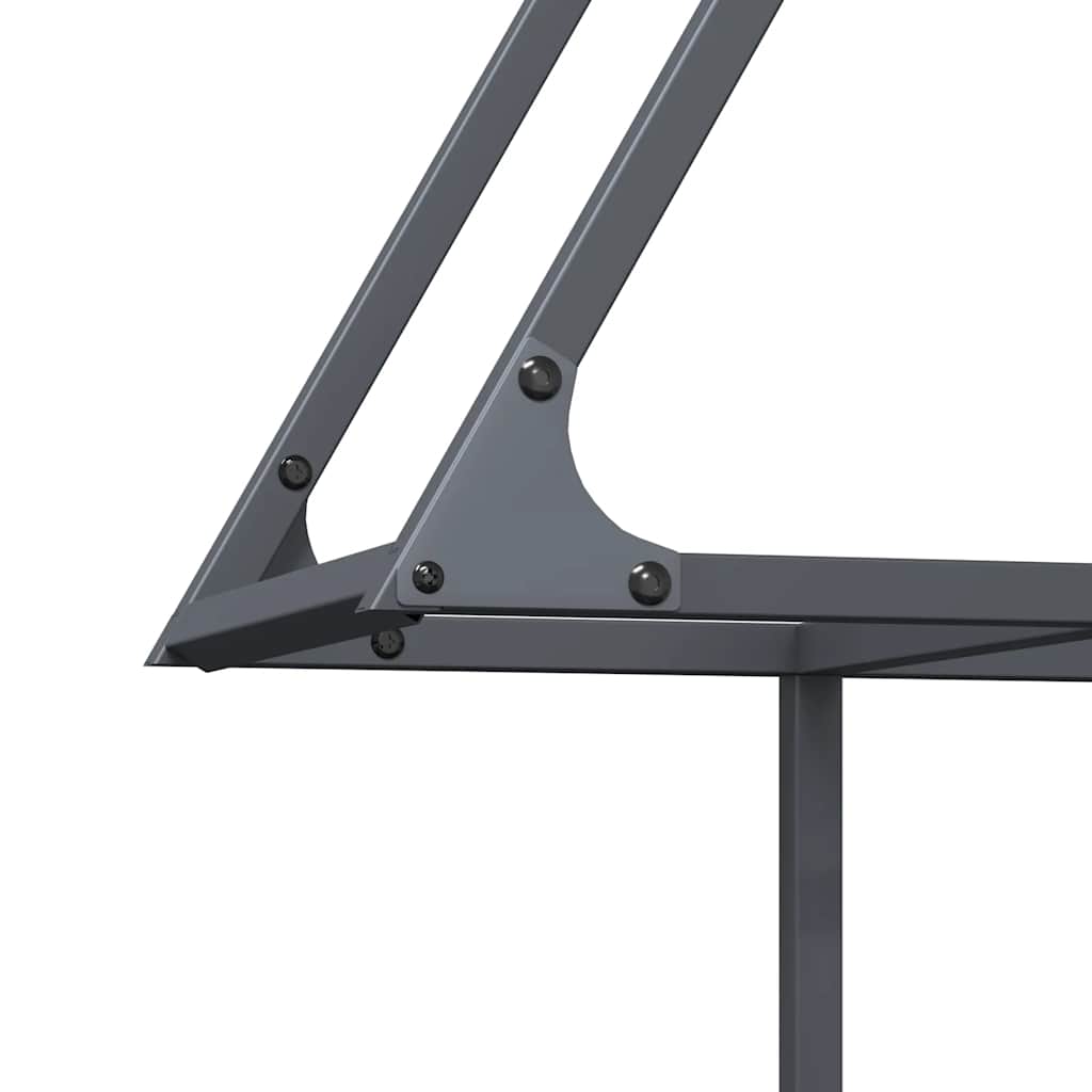 Vedstativ antrasitt 80x25x90 cm kaldvalset stål